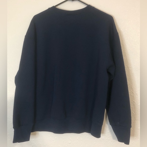 Vintage Patriotic Wolves Sweatshirt Crewneck American Flag Size Large - Picture 3 of 4